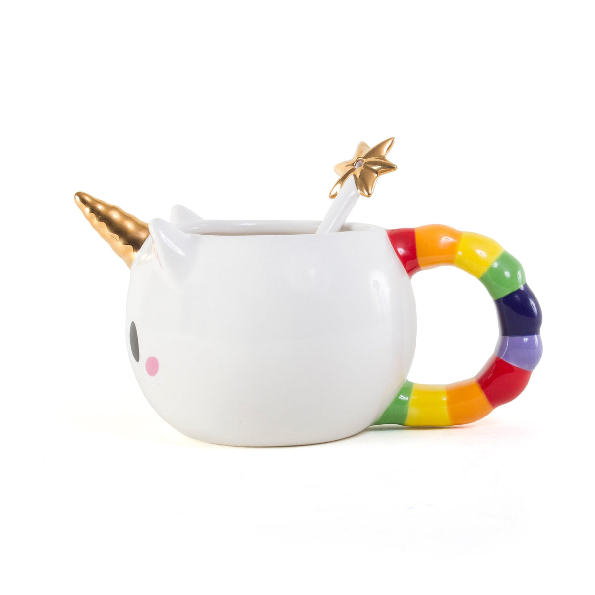 Less Than Perfect Rainbow Caticorn Mug and Spoon Set