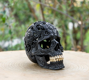 Dia de los Muertos 4.5" Wooden Sugar Skull