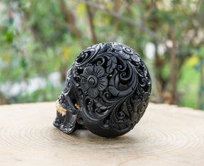 Dia de los Muertos 4.5" Wooden Sugar Skull