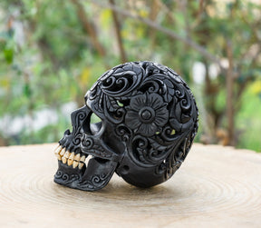 Dia de los Muertos 4.5" Wooden Sugar Skull
