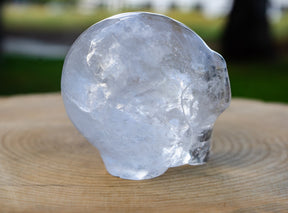 High Quality Clear Quartz 4" Crystal Alien with Labradorite Eyes