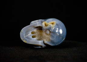Geode Agate 4.25" Crystal Skull - RARE